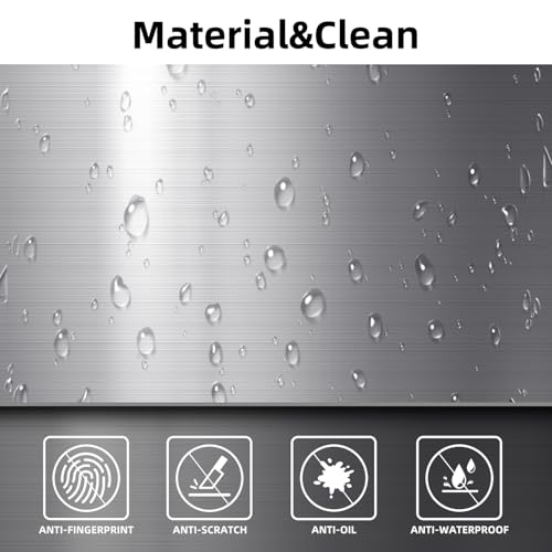 Image of Kitchen Trash Can with Air-Press Bag Expander - 8 Gallon Smart Matte Stainless Steel Bin with Motion Sensor Butterfly Lid for Home, Living Room, Bedroom, RV