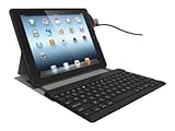 kensington keyfolio thin x2  Kensington KeyFolio SecureBack Teclado para móvil Negro - Teclados para móviles (Negro, Resistente al Polvo, Resistente a rayones, Apple, iPad/iPad 2, 880 g)