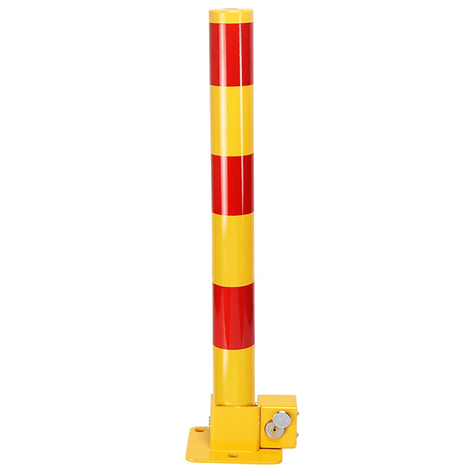 BAFAFA Steel Bollards, Safety Bollard, Bollard Post With Reflective Tape for Traffic Control,for Traffic-Sensitive Area,Outdoor and Indoor Crowd Control Barriers (Color : Yellow)