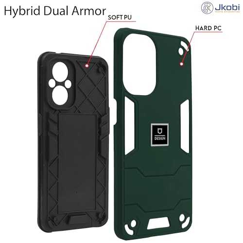 Image of Jkobi Back Cover Case for Xiaomi Poco F6 5G (Hybrid Armor | Slim Dual Layer | Shockproof Lightweight)