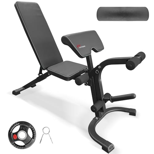 Houbos Adjustable Weight Bench for Full Body Workout –Adjustable dumbbell bench Adjustable Strength Training Bench Roman Chair Adjustable Ab Sit up Bench Decline Bench Flat Bench Workout benches for home