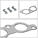 DNA Motoring GKTSET-IS300 Aluminum Exhaust Manifold Header Gasket Set Replacement,Metallic