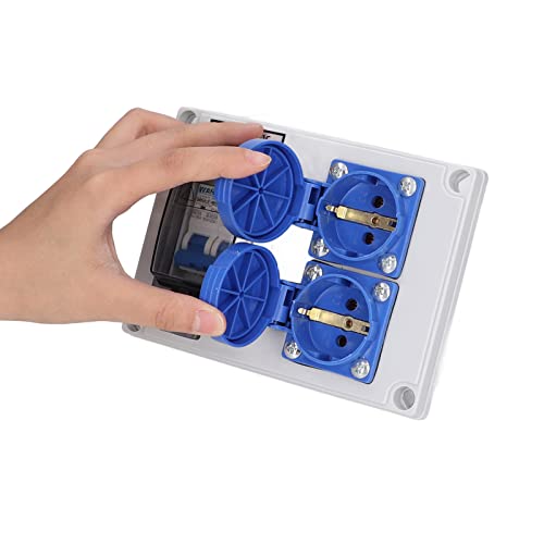 Toma de corriente para exteriores e interiores con disyuntor diferencial integrado de 200-250 V 6