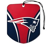 FANMATS 61577 NFL New England Patriots Hanging Car Air Freshener, 2 Pack, Black Ice...