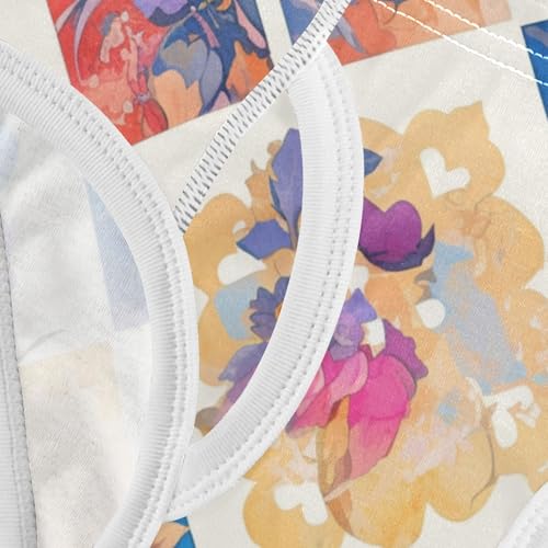 KLL Mandala Lattice Toddler Boys' Cotton Briefs Underwear Cute Undies 5