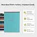 Rocketbook Flip Reusable Smart Notepad, Top Bound Spiral Notebook Lined and Dotted Pages Executive Size 6x8.8, Premium, Teal (Pack of 1)