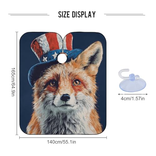 Capa impermeable para barbería 140x165 cm unisex miniatura 3