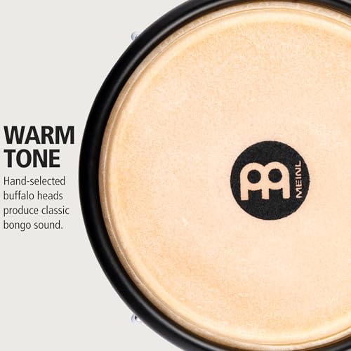 Image of Meinl Percussion Bongo Drum Set with Durable Synthetic All-Weather Shells, Journey Series aa‚¬a€ NOT Made in China aa‚¬a€ Natural Buffalo Skin Heads, 2-Year Warranty (HB50IY)