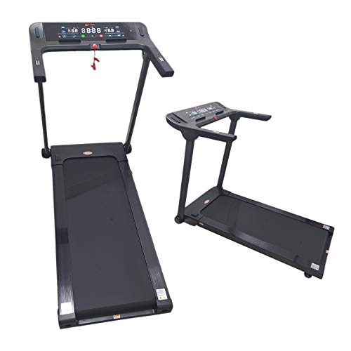 CARATTERISTICHE: Velocità: 1 – 16 Km/h - Motore DC 2.5 HP - Peso massimo portato: 120kg - Misure tapis roulant (aperto/chiuso): vedi dati e immagine nella descrizione - Area pedana: 44,5 x 123 cm
