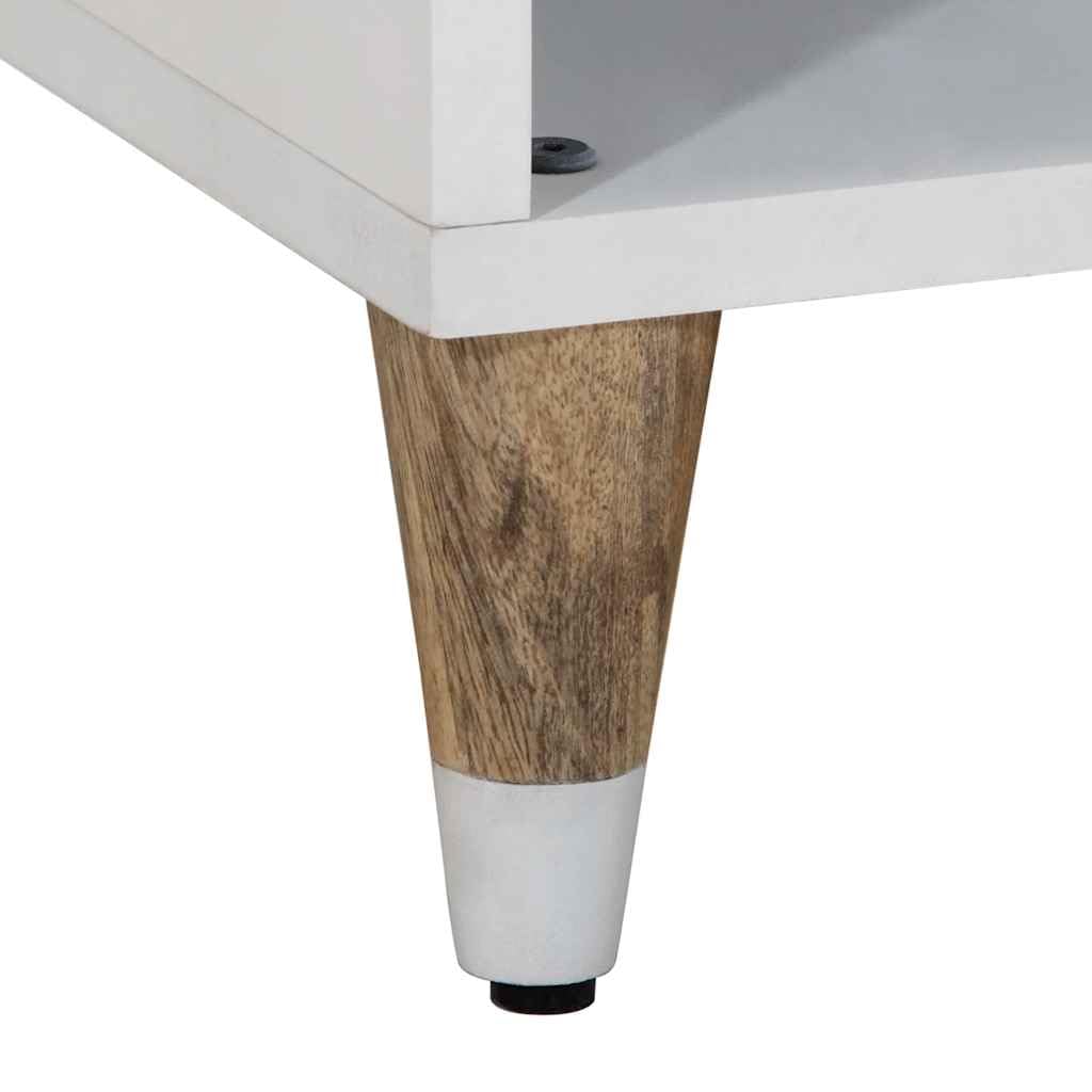 Mueble TV Madera Mango Macizo 80 x 31,5 x 46 cm con Almacenamiento