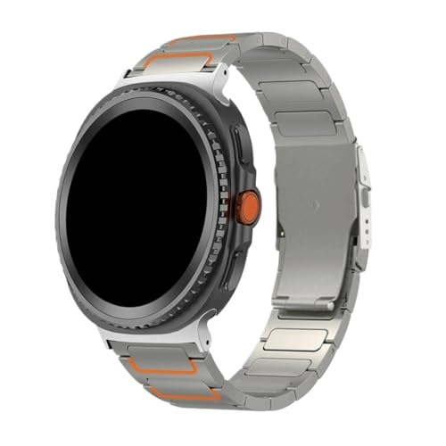 [PLYYQZM] Sam su ng �ɍ��� Galaxy Watch 8 40/44mm�p�����Y�`�^���u���X���b�g�A.Watch �ɍ��� 7 Ultra 47mm�o���h�p8Classic 46mm���X�g�o���h�ɓK�p(Titanium orange,Fo
