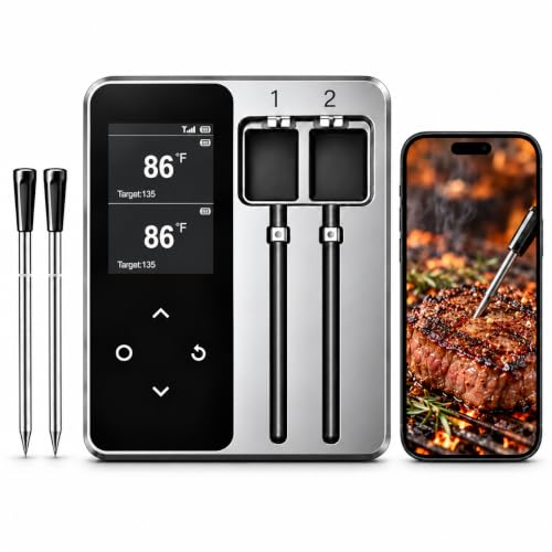 Smart-Bluetooth-Wireless-Meat-Thermometer-with-6-Sensors05S-Instant-Read Smart Bluetooth Wireless Meat Thermometer with 6 Sensors,0.5S Instant Read - Image 1