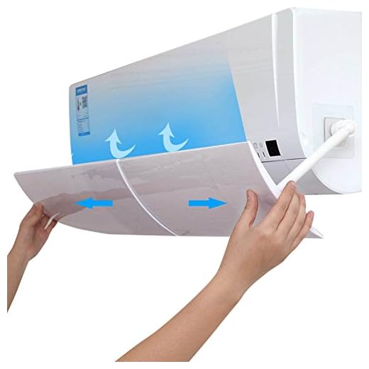 Deflector de aire acondicionado Deflector de AIRE Acondicionado Retráctil Deflexión de 180 grados aire acondicionado para casa/oficina, ancianos, recién nacidos, cubreviento Deflector
