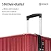 PRIMICIA GinzaTravel Trunk Luggage, 28 Inch Luggage with Spinner Wheels, Scratch resistant texture Lightweight PC material with TSA Lock (Wine Red)