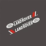 【左右ドア各1枚】車ロゴステッカー 車用デカール オートバイ バイク デカール シール 装飾ロゴバッジステッカー 汎用 防水 耐熱2枚セット(に適うディフェンダー ミニカー gクラス アクセサリーディフェンダー110カスタムパーツディフェンダー ラジコンディフェンダー レゴディフェンダー 110全シリーズ対応互換品)