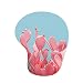 Ergonomic Mousepad with Wrist Support - Protect Your Wrists and De-clutter Your Desk - Premium Mouse Pad with Wrist Rest - Latest Custom Non-slip Design (Art Flower Small)
