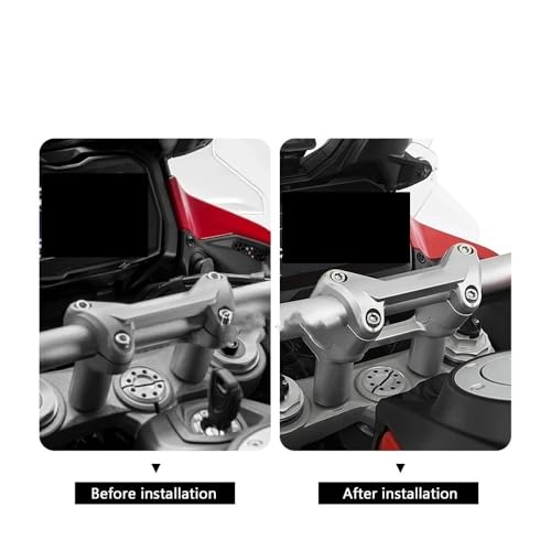 Elevador de manillar para Multistrada V4 soporte de elevación trasera moto 6
