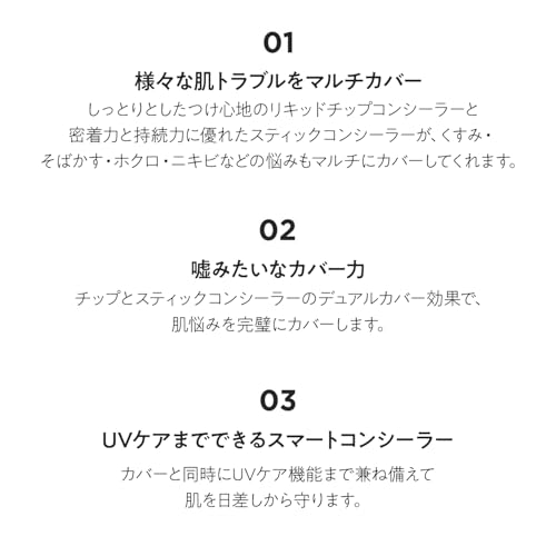 ザ セム(The Saem) カバーパーフェクション アイディールコンシーラーデュオ 1.5 ナチュラルベージュ の商品画像 2