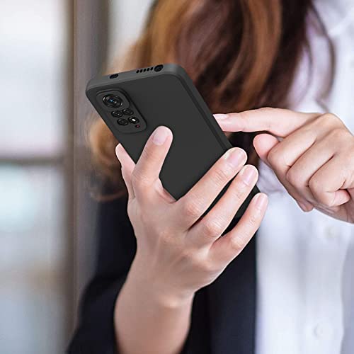 Image of Silicone Back Cover Case for Redmi Note 11 4G|Slim & Anti-Scratch|Camera Protection Back Cover Case for Redmi Note 11 4G /Note 11s -Black
