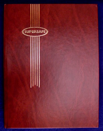 Stamp Album Stockbook by Supersafe 9" x 12" B 4/32 Red Stamp Album Cover