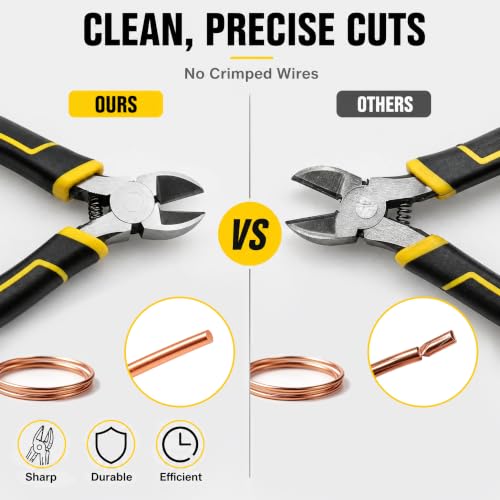 Image of Precision Wire Heavy Duty Diagonal Side Cutting Pliers. (6 inches)