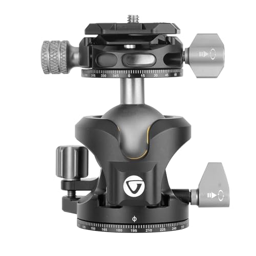 Rótula de bola Vanguard LBP-55S de perfil bajo para trípodes de fotografía estable