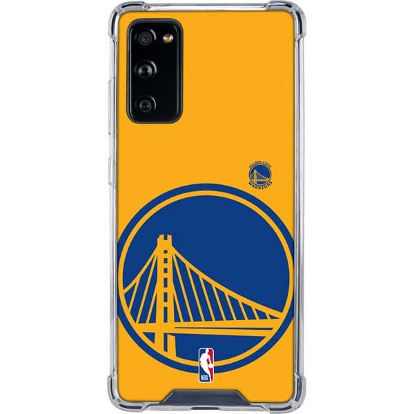 Skinit Clear Phone Case Compatible with Galaxy S20 FE - Officially Licensed NBA Golden State Warriors Large Logo Design