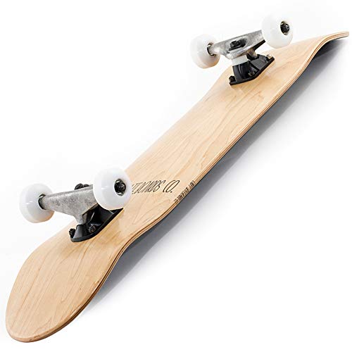 Enuff スケートボード 32インチ 【世界ランカーも使用】 コンプリート スケボー 初心者～競技者まで ソフトウィール装着 組上済 完成品 英国ブランド ENU3510 Natural 85A［国内正規品／日本語説明書／メーカー保証付き］ LOGO STAIN ナチュラル SOFT