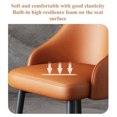 Chaise de salle à manger en polyuréthane synthétique lot - 6
