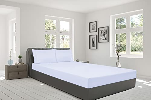 Oakias Twin Fitted Sheets White – Pack Of 2 Bottom Sheets – Soft Brushed Microfiber Elastic Sheets For Bed – Shrinkage & Fade Resistant Sheets – Machine Washable #TOP4