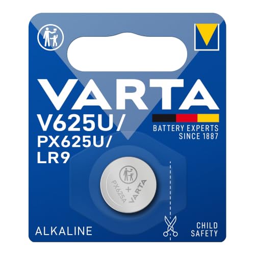 VARTA Piles Bouton V625U/PX625A alcalines, lot de 1, Alkaline Special, 1,5V, emballage sécurisé pour les enfants, pour jouets, calculatrices, instruments de mesure