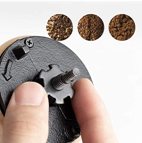 SXLCKJ Hölzerne manuelle Kaffeemühle Handmühle Haushalt handgebrühte Kaffeepulvermühle mit Stainles (Crusher) – Bild 5
