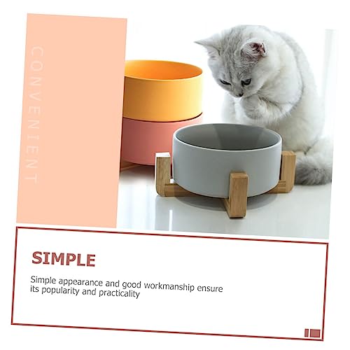 Jardinière céramique anti fuite pot succulente support bois - 4