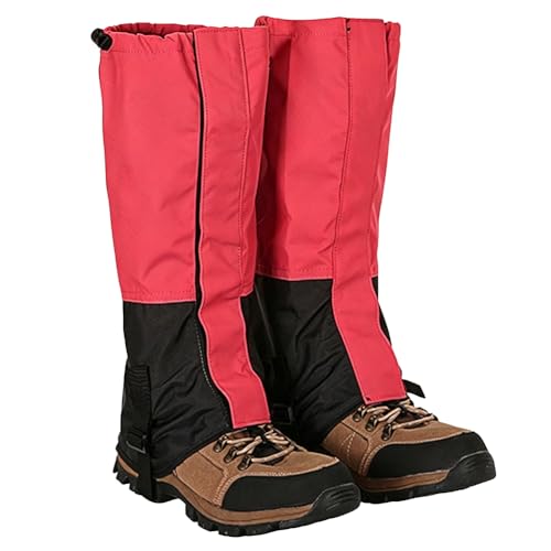 LKXHarleya Waterproof Leg Gaiters, Snow Boot Gaiters, Safety Snake Guard Chaps Leggings for Hiking, Outdoor Camping Skiing Climbing Mountain Leg Protector