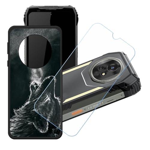 Blackview Xplore 2 Satellite�p�����K���X�X�N���[���K���X�t��GYDQQKJ�P�[�X�A�_��ȃ\�t�g�ی�P�[�X�J�o�[Blackview Xplore 2 Satellite�p�V���R���W�F��TPU�P�[�X�J�o�[�i6.73 "�j- LH58