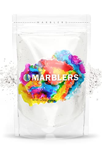 MARBLERS Matte Powder Colorant 3oz (85g) [Matte White] | Pigment | Dye | Resin | Craft | Paint | Grout | Concrete | Cement | Epoxy | Nail Polish
