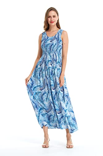 Image of Hawaii Hangover Family Matching Hawaiian Clothes, Simply Blue Leaves