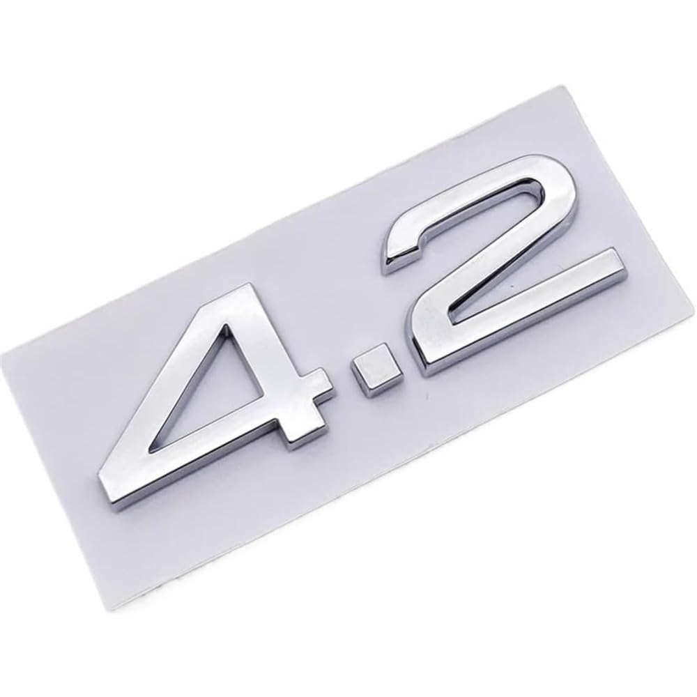 Mauxpiao A2 Compatible With Abs Car Logo 1.9 2.0 2.8 3.0 4.2 Tdi 3.6 Sticker Trunk Emblem Rear Badge Rewr/A2/A