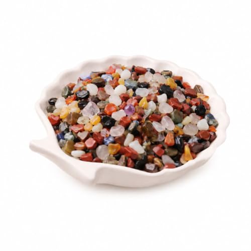Image of Natural Multi Color Crystal Chips 250g | Mixed Gemstone Loose Chips for Vastu, Pooja, Meditation, Resin Art, Craft, Aquarium & Home Decor Decorative Stones