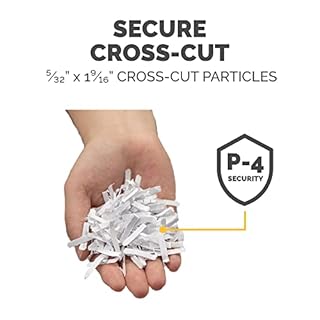 Fellowes Powershred 12 Sheet Cross-Cut Paper Home Office Paper Shredder, 19.50" H x 9.69" W x 13.44" D