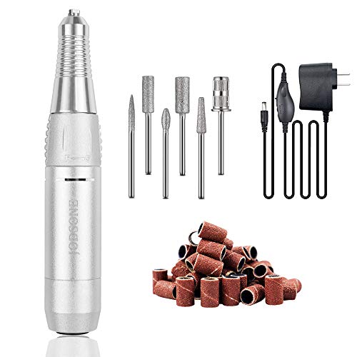 JODSONE 30000RPM Portable Nail Drill Machine, Electric Nail File for Acrylic Nails, Portable Efile Nail Drill Manicure Pedicure Tools Easy to Insert & Remove Drill Bit