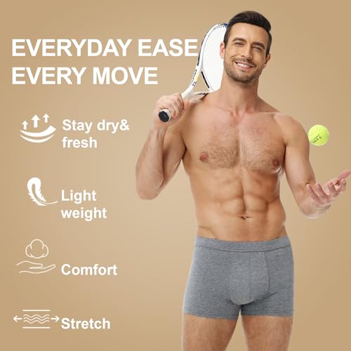 Image of Battewa Incontinence Underwear for Men 50ml Light Absorbent | Urine Leak Proof Boxer Briefs Washable Male Protective Underwear Cotton Bladder Leakage Waterproof Trunks Soft Breathable