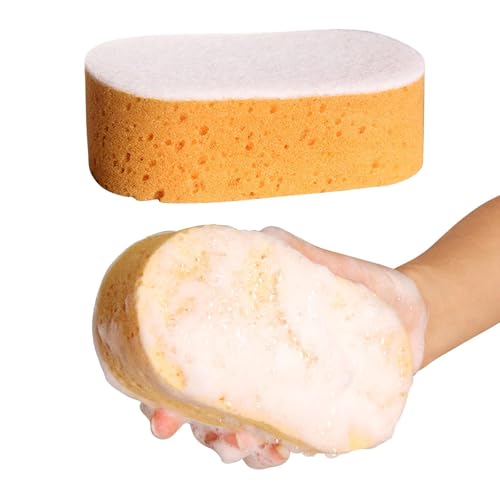 Esponja de Limpieza en Forma de Panal - Paño para el hogar, Almohadilla de Lavado Absorbente Grande | Herramienta Multiusos Duradera para Cocina, camión, Motocicleta, baño, azulejo de Piso,