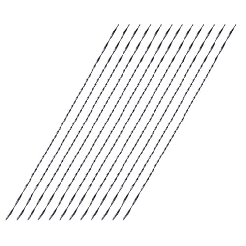 Alipis Lot de 12 Lames en Spirale pour Scie Sauteuse Mini à Main de U Acier 45 Haute Dureté Accessoires de Sciage pour Travaux de Bricolage Précis et Coupe Courbe Facile