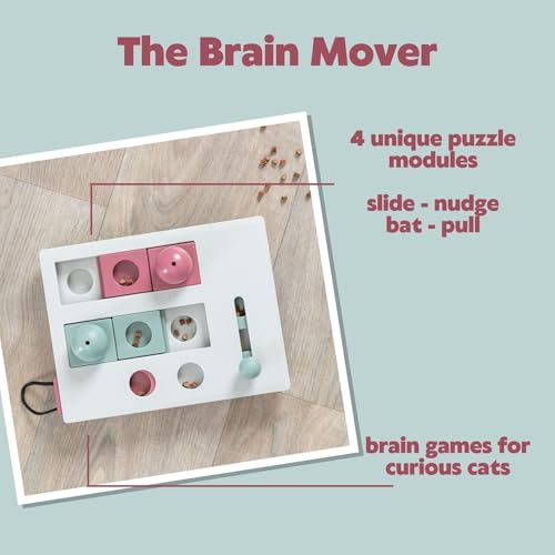 TRIXIE interaktives Katzenspielzeug Cat Activity Brain Mover, Intelligenzspielzeug für Katzen, Strategie-Spiel zur geistigen Förderung & spielerischem Lernen, 25x20 cm, tierschutzkonform - 4596