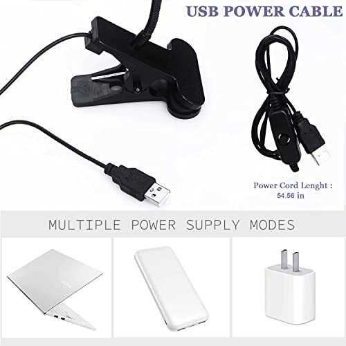 BUCICE 3W UV Nail Lamp, Hands Free Gel LED Dryer Polish Curing Lamps Rotated with Fixed Clip for Nails