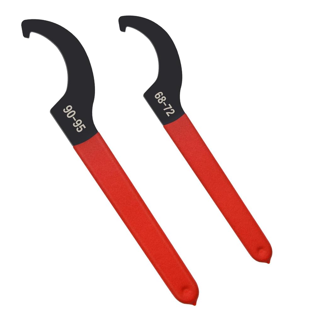 Ctrlzs 2Pcs Coilover Wrench C-Shape Spanner Wrench For Suspension System And Shock Adjustment