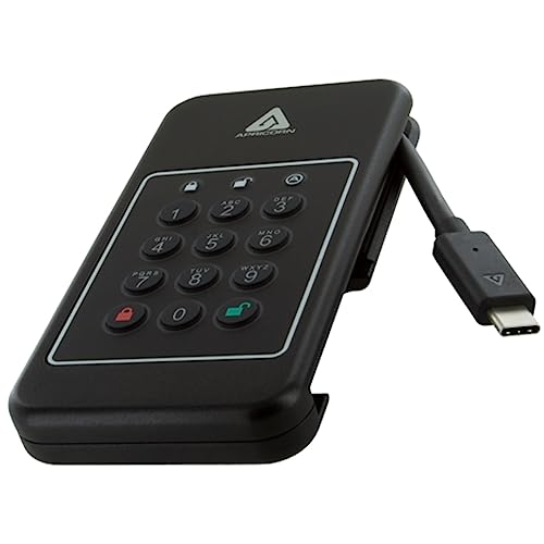 Image of Apricorn 1TB Aegis NVX - Ultra High Speed NVMe 10Gbps USB Type C Hardware-Encrypted Drive (ANVX-1TB)