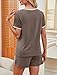 WIHOLL Pajamas for Women Set Shorts and Pants 2 Piece Lounge Cute Ladies Pjs Sets Two Piece Matching Summer Outfits Comfy Spring Sleepwear 2026 Trendy Nightgowns Fashion Clothing Coffee M