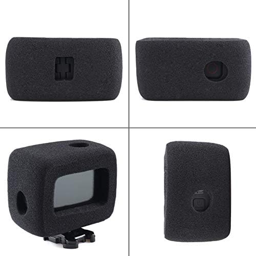 HSU 2 Pack Foam Windshield Housing Windslayer for GoPro Hero 11/10/9 Black - Windscreen Noise Reduction Cover for Outdoor Audio Video Recording